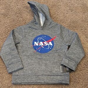 NASA Gray Kids Hoodie